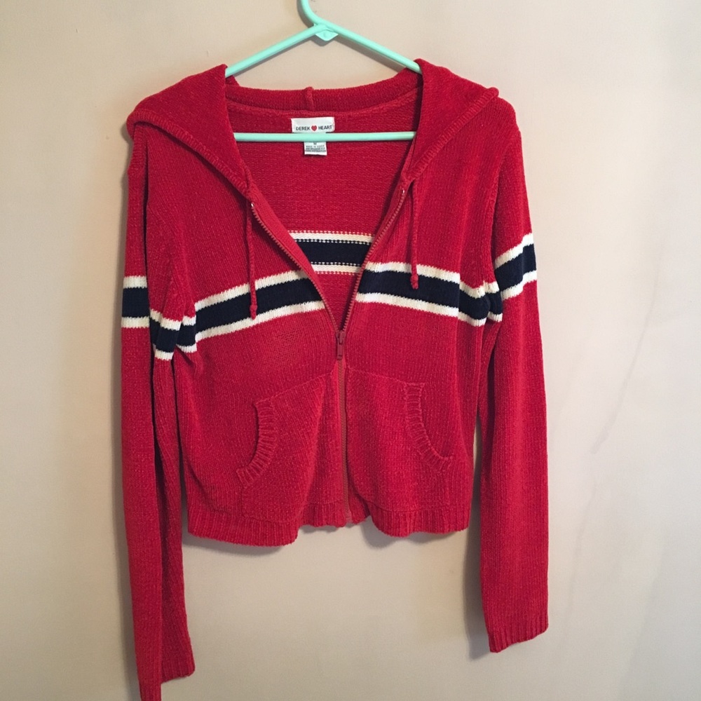 Derek Heart chenille sweater.